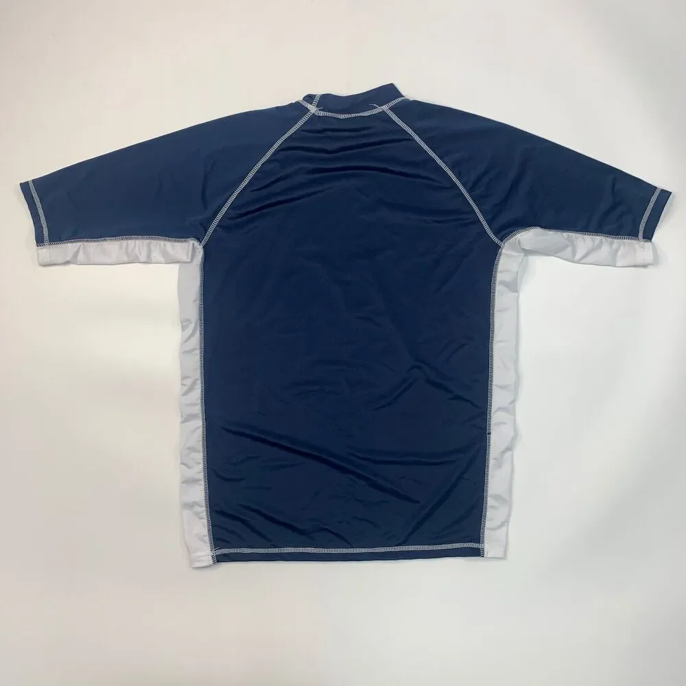 Kanu‎ Surf Rashguard Mens L Navy Surf Mercury UPF 50+ Short Sleeve Water Shirt